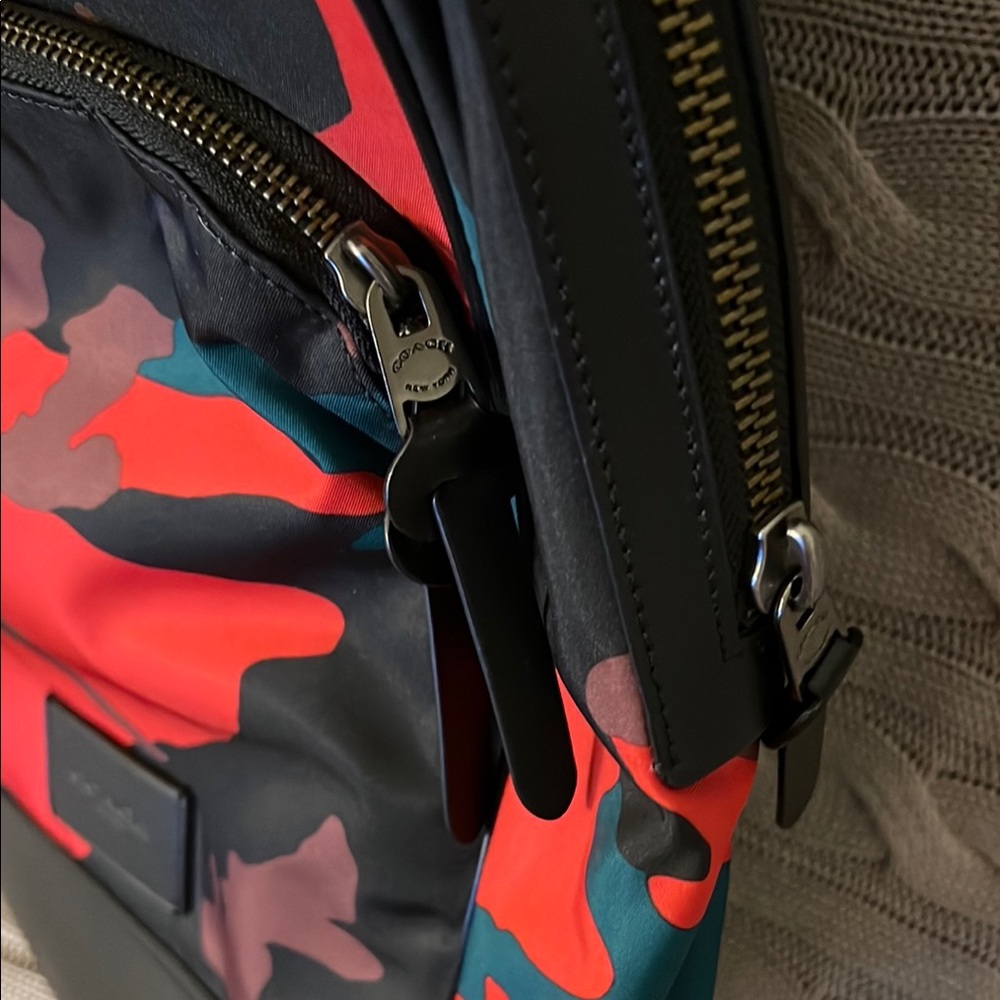 Coach Red and Black Backpack Vibrant Design - Picture 6 of 10